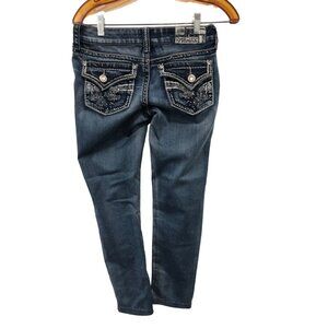 Hydraulic Jeans Womens Size 1/2 Shortened Gramercy Jeggings Studded Rhinestones